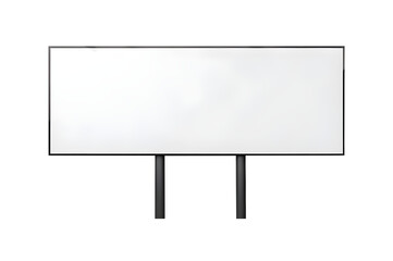 Large blank billboard isolated on a transparent or white background.