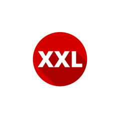 XXL button icon isolated on transparent background