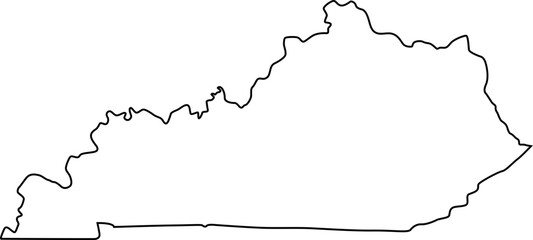 Kentucky Outline Cricut and Silhouette SVG file