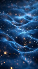 Cosmic Waves of Starlight: Illuminated Particles Flowing Through the Mystical Depths of the Universe, Sparkling with Infinite Possibilities