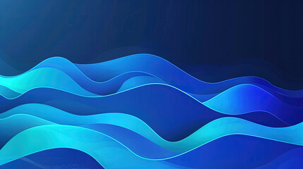 blue gradient background with wave 