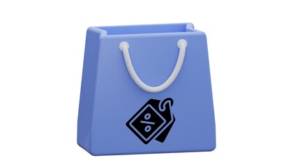 2023 new blue shoping bag design  - 1