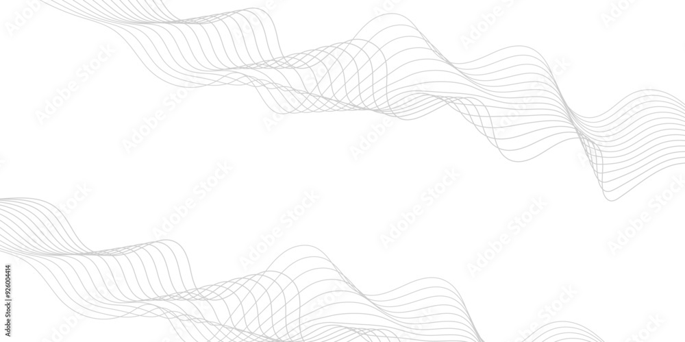 Poster abstract wave blend lines on transparent background. design for banner, wallpaper, background and ma