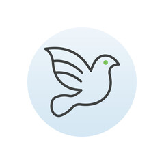 Dove vector icon
