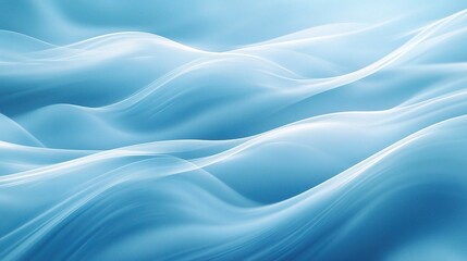 Obraz premium Serene Blue Waves Abstract Background 