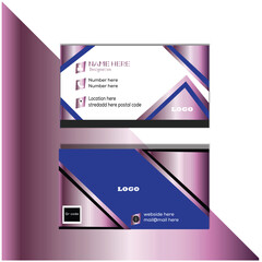 new and dark clean corporate business card template. Vector illustration.