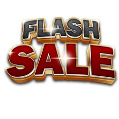 3D flash sale  red and black   button design  - 1