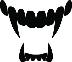 Vampire Teeth Cricut and Silhouette SVG file