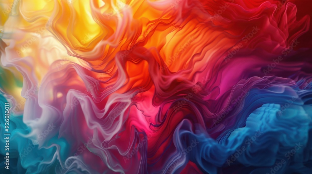 Aufkleber ombre effect with multiple color transitions.