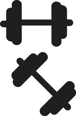 dumbbell silhouettes eps Ai vector file jpeg png