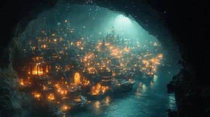 Obraz premium Hidden City of Lights