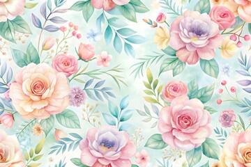 Artistic Hand Drawn Sketches of Curly Grass Flowers and Leaves
