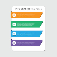 Vector infographic template with 4 options