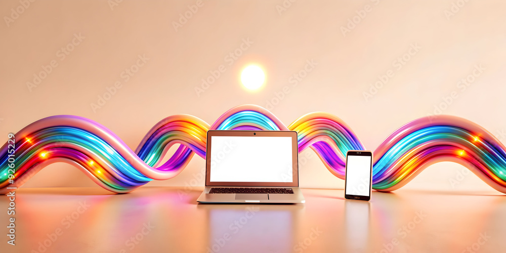 Poster dynamic workspace environment with seamless integration of multiple devices and flexible layout. vib