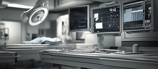 Medical Monitoring Equipment in a Sterile Operating Room