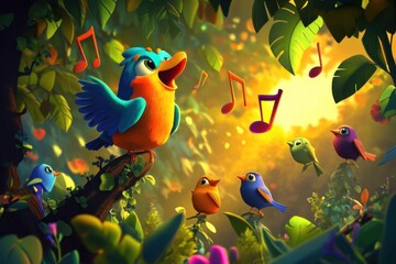 Fototapeta premium Melody in the Forest