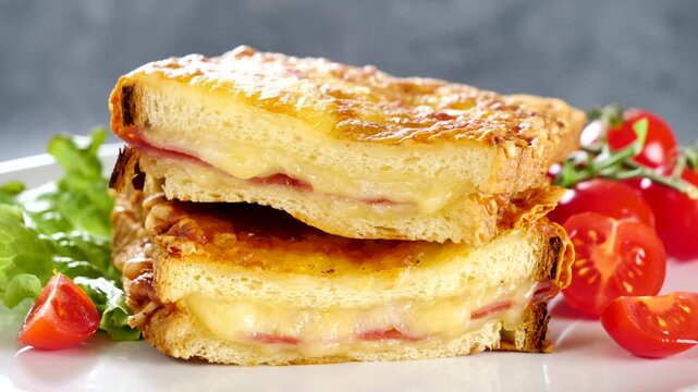 grilled ham and cheese sandwich, croque monsieur