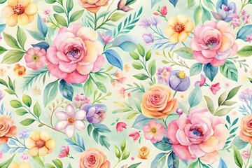 Artistic Hand Drawn Sketches of Curly Grass Flowers and Leaves
