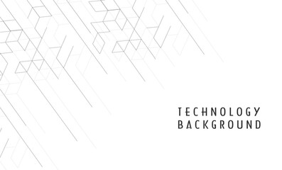 Geometric technological background with cube shape