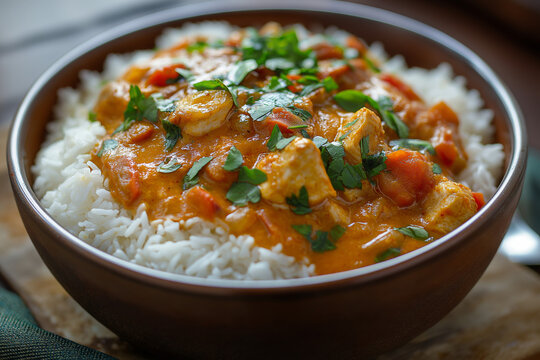 Maafe - Guinean Peanut Stew with Chicken and Rice