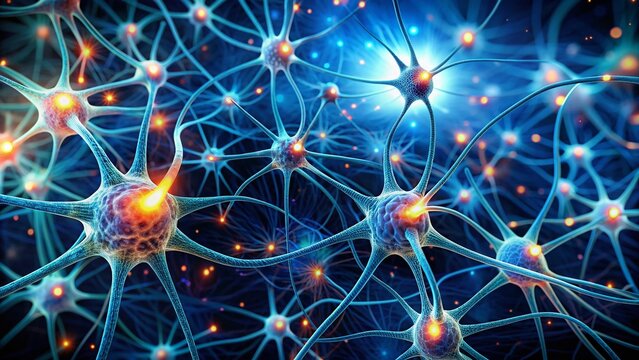 - Visualization of synaptic connections between cells, showcasing the intricate neural networks that underpin thought and behavior.