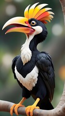 Obraz premium yellow billed hornbill