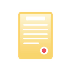 Legal Paper vector icon
