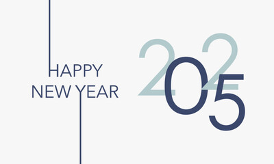 2025 Happy New Year greeting Card