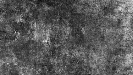 Obraz premium Black and white scratched grunge isolated on background, old film effect. Distressed retro paper abstract stock illustration cracked texture overlays for space or text.