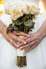 Wedding Day Details: Bouquet and Dress

