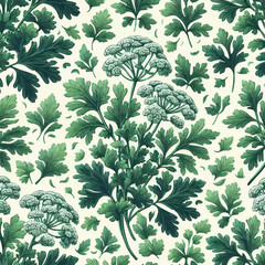 seamless pattern with flowers