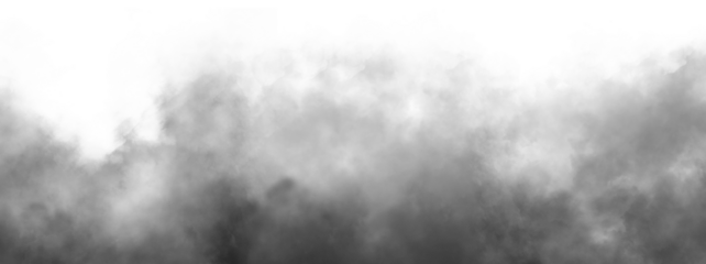 Gray Fog or smoke isolated transparent background. White vector cloudiness, mist or smog background. PNG image