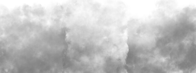Gray Fog or smoke isolated transparent background. White vector cloudiness, mist or smog...