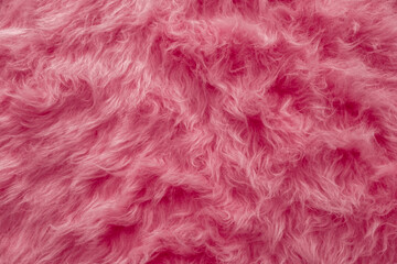 Hot Pink faux Fur Textured Background
