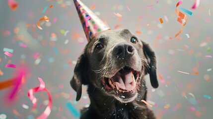 Canine Smiles and Excited Barking: Dogs Enjoying Birthday Bliss