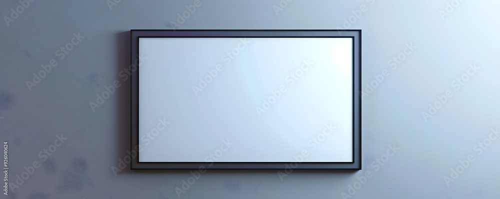 Poster minimalist frame and lightbox isolated for photographic art display