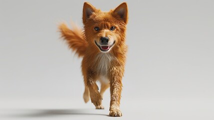 Portrait of a happy dog smiling