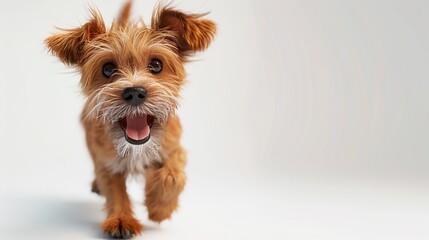 Full body dog isolated on white background
