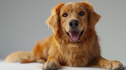 Full body dog isolated on white background