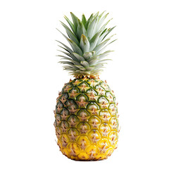 Green, Yellow, Pineapple Isolated PNG transparent background