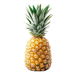 Green, Yellow, Pineapple Isolated PNG transparent background