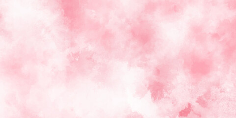 Pink watercolor background for your design, watercolor background concept, vector .Glamour fairytale backdrop. Sky cloud clear Delicate card. Elegant decoration. Fantasy pastel color.