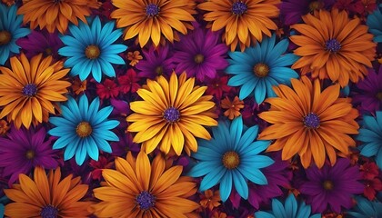 Fototapeta premium Beautiful pink and yellow Chrysanthemum background. Flower composition12