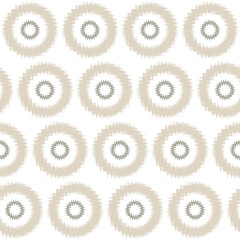 seamless pattern with brown theme ikat  wave circles background design.