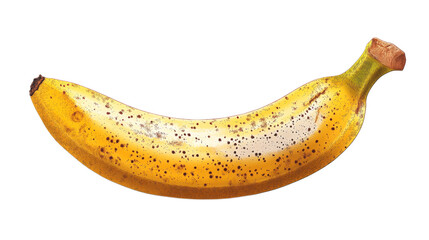 Ripe Banana with Brown Spots