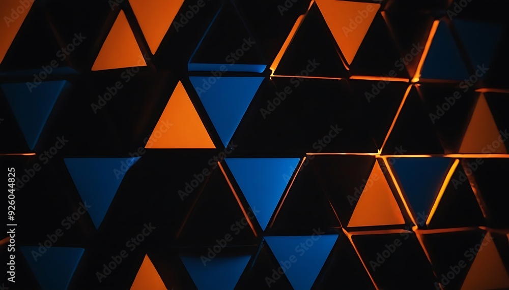 Poster triangle geometrical modern business presentation design template, abstract pattern for any backgrou