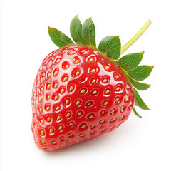 Strawberry, Isolated on white background