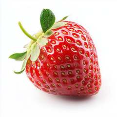 Strawberry, Isolated on white background