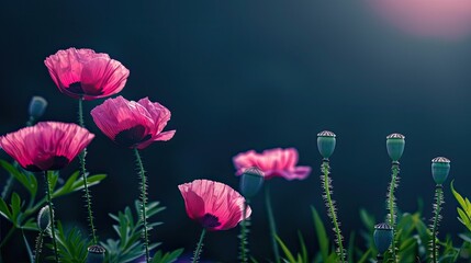 pink poppies