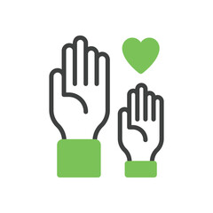  Volunteers vector icon